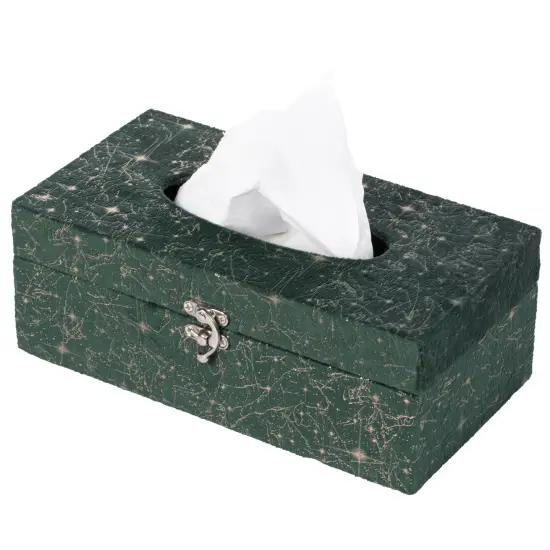 Velvet Modern Paper Facial Tissue Box Holder Yellow {7}