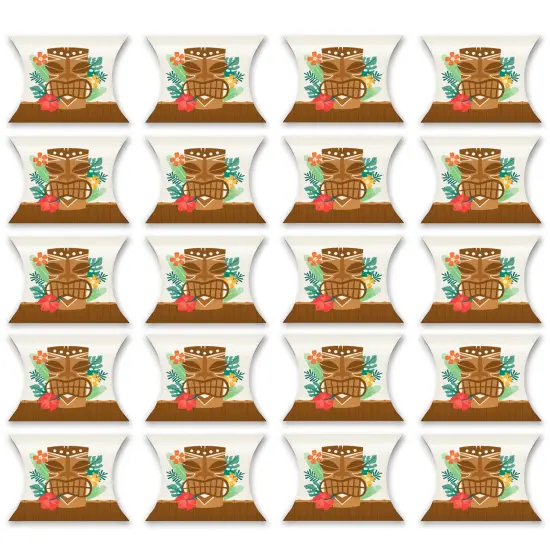 Big Dot of Happiness Tropical Luau - Favor Gift Boxes - Hawaiian Beach Party Petite Pillow Boxes - Set of 20 {6}
