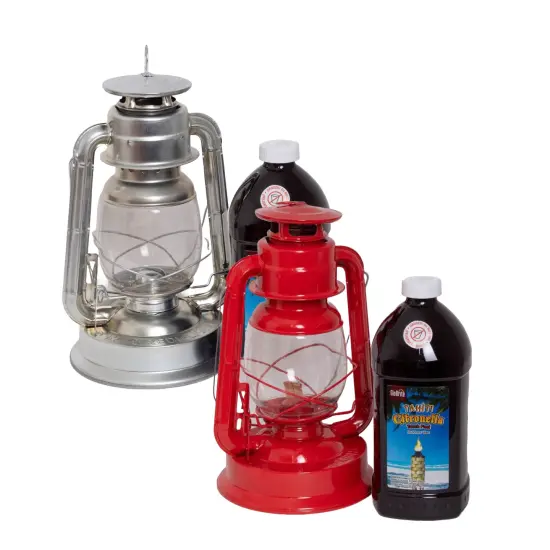Crownplace Brands Rayo Oil Lantern - Redi-Light Lantern with 64 ounces Citronella Fuel for Outdoor Camping and Patio Use {2}