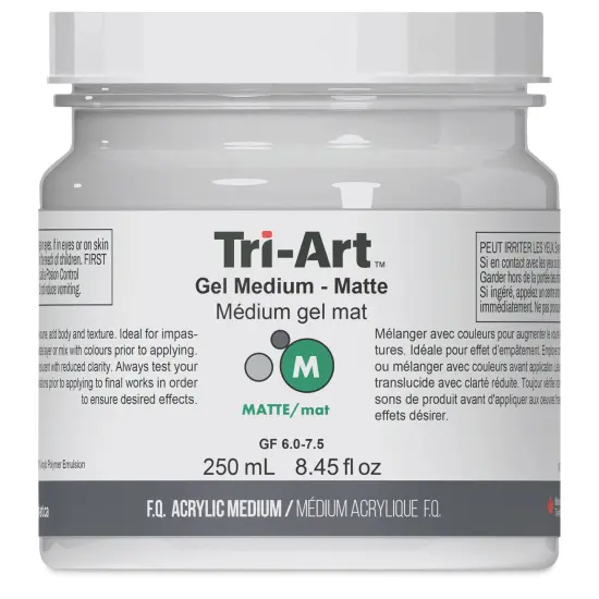 Tri-Art Acrylic Gel Medium - Matte, 250 ml {1}