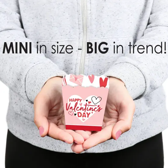 Big Dot of Happiness Happy Valentine's Day - Party Mini Favor Boxes - Valentine Hearts Party Treat Candy Boxes - Set of 12 {6}