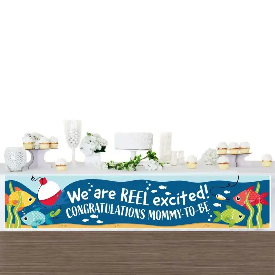 Big Dot of Happiness Let's Go Fishing - Fish Themed Baby Shower Decorations Party Banner {4}
