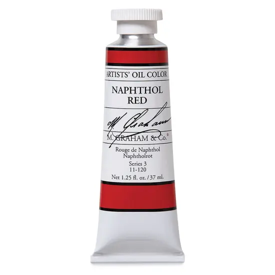M. Graham Artists' Oil Color - Naphthol Red, 37 ml tube {2}