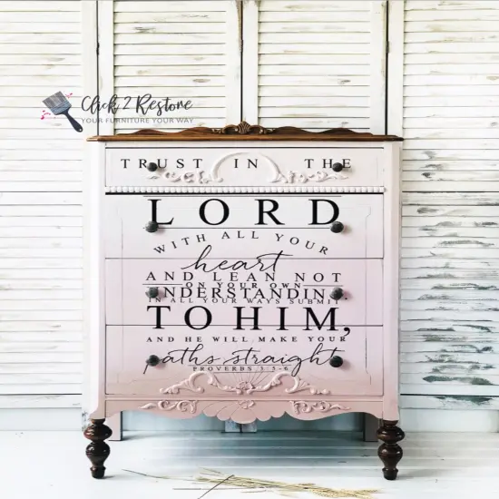 Redesign Decor Transfers Trust In The Lord 24"x32" 655350646837 {5}