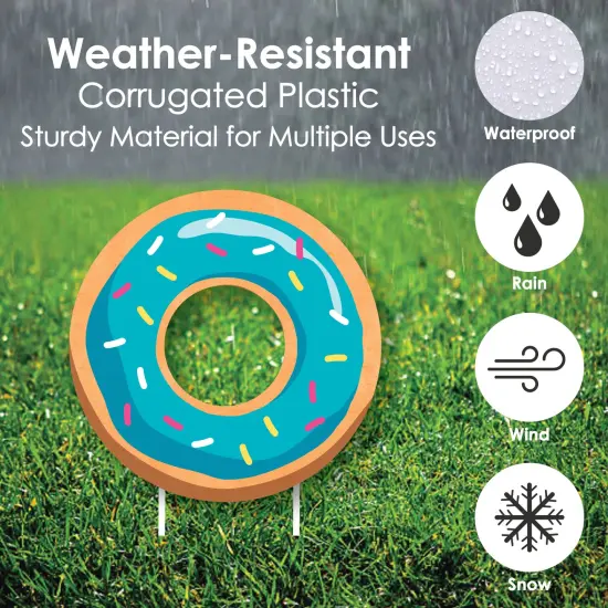 Big Dot of Happiness Sweet Shoppe - Donut, Ice Cream & Cupcake Lawn Decor - Outdoor Candy & Bakery Birthday Party or Baby Shower Yard Decor - 10 Piece {6}