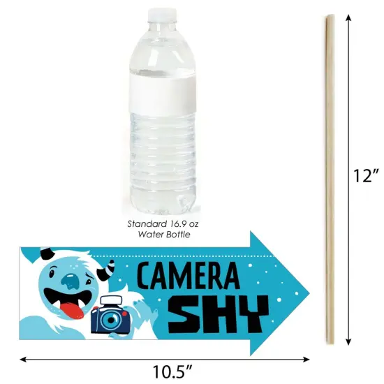 Big Dot of Happiness Funny Yeti to Party - Abominable Snowman Party or Birthday Party Photo Booth Props Kit - 10 Piece {6}