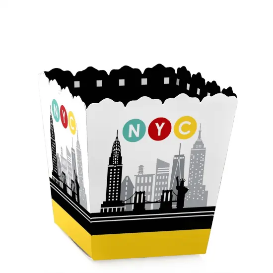 Big Dot of Happiness NYC Cityscape - Party Mini Favor Boxes - New York City Party Treat Candy Boxes - Set of 12 {1}