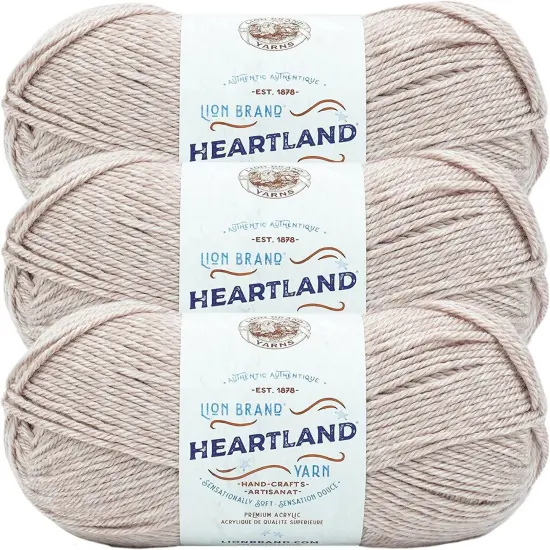 (Pack of 3) Lion Brand Heartland Yarn-Wolf Trap {1}