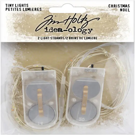 Idea-Ology Battery Operated Wire Light Strands 2/Pkg-Christmas Tiny Lights- Festive Colors {1}