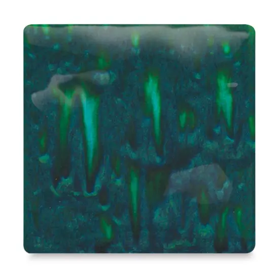 Mayco Jungle Gems Crystal Glaze - Peacock Green, Pint {1}
