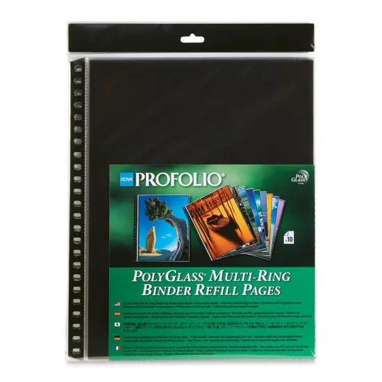 Itoya PolyGlass Refill Page Pack - 9" x 12", Portrait, Pkg of 10 {1}
