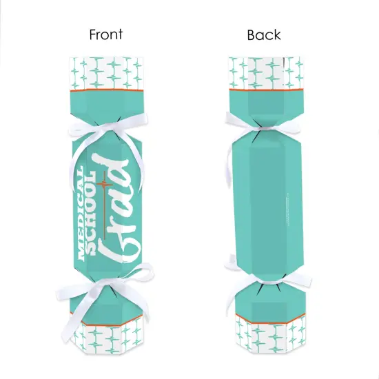 Big Dot of Happiness Medical School Grad - No Snap Doctor Graduation Party Table Favors - DIY Cracker Boxes - Set of 12 {7}