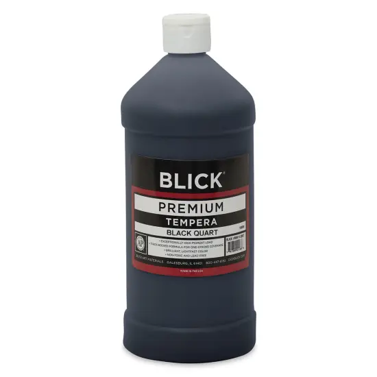 Blick Premium Grade Tempera - Black, Quart {1}
