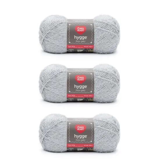 Red Heart Hygge Cloud Yarn - 3 Pack of 227g/8oz - Acrylic Nylon Blend - 5 Bulky - 212 Yards - Knitting/Crochet {1}