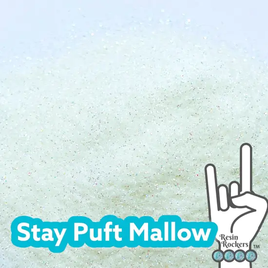 Stay Puft Mallow White Iridescent Pixie for Poxy Micro Fine Glitter {1}