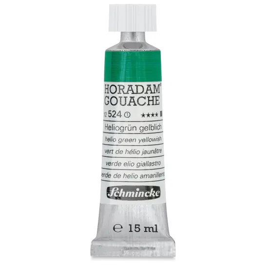 Schmincke Horadam Artist Gouache - Helio Green Yellowish, 15 ml tube {1}
