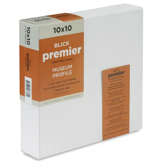 Blick Premier Stretched Cotton Canvas - Museum Profile, Splined, 10" x 10" {1}