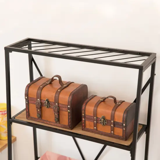 Decorative Leather Treasure Boxes {2}