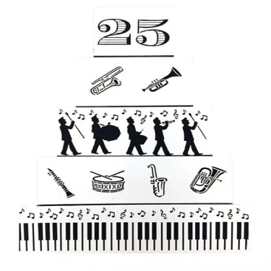 Marching Band Instruments Cookie Stencil | C953 by Designer Stencils | Cookie Decorating Tools | {3}