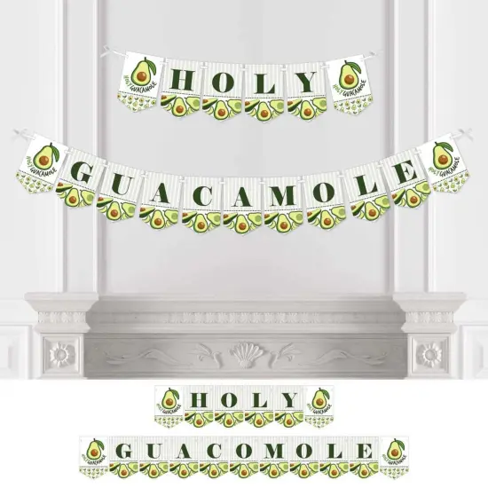 Big Dot of Happiness Hello Avocado - Fiesta Party Bunting Banner - Party Decorations - Holy Guacamole {1}