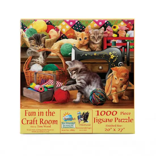 Sunsout Fun in the Craft Room 1000 pc Jigsaw Puzzle 28867 {4}