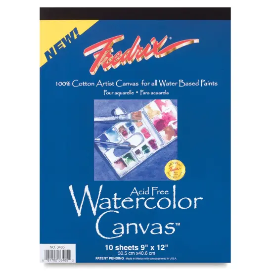 Fredrix Canvas Pad - 9" x 12", Watercolor, 10 Sheets {2}