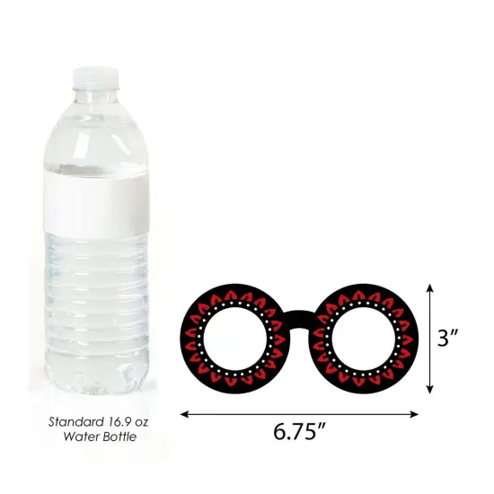 Big Dot of Happiness Day of the Dead Glasses and Masks - Paper Cardstock Sugar Skull Party Photo Booth Props Kit - 10 Count {6}