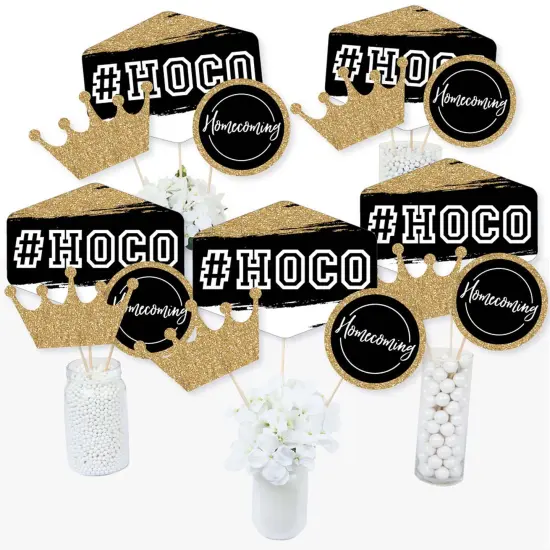 Big Dot of Happiness Hoco Dance - Homecoming Centerpiece Sticks - Table Toppers - Set of 15 {3}