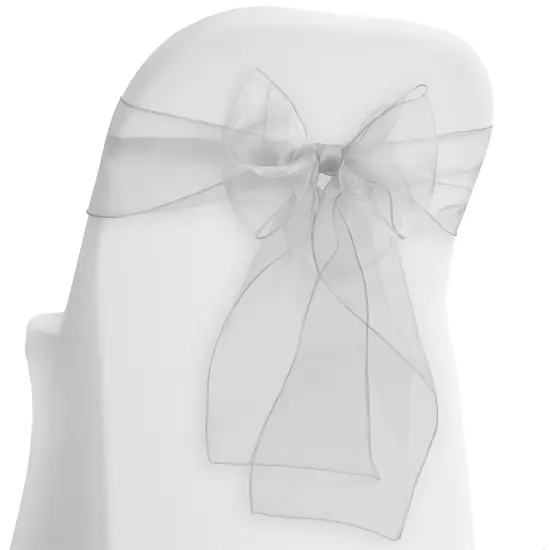 Lann's Linens - 10 Elegant Organza Wedding/Party Chair Cover Sashes/Bows - Ribbon Tie Back Sash {1}