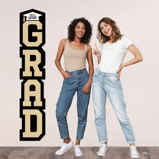 Big Dot of Happiness Law School Graduation Banner - Vertical Shaped Banner Decorations {6}