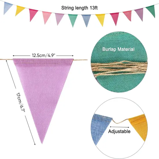 Pastel Pennant Banner Flags {4}