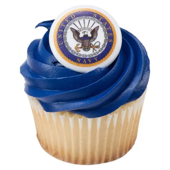 United States Navy Cupcake Rings, 12ct {1}