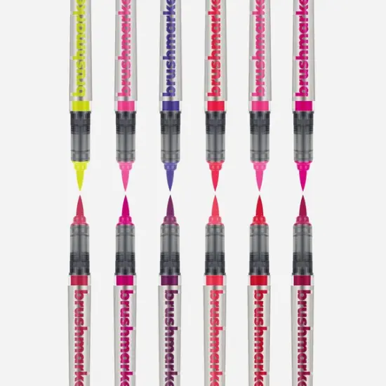 Brushmarker PRO 12 pcs. Set" Flowers colours" {2}