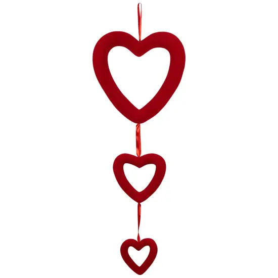 Northlight Heart Trio Valentine's Day Wall Decoration - 34" - Red {1}
