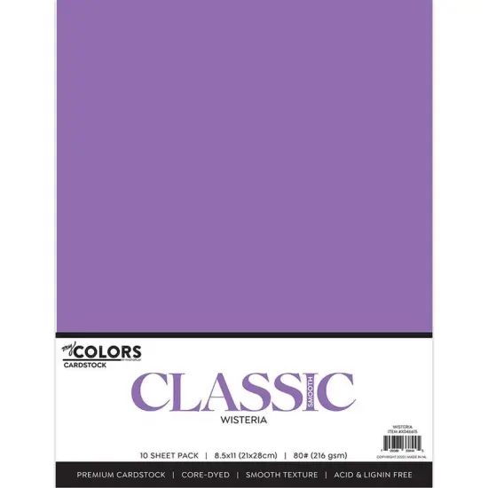 Wisteria Classic Cardstock Pack - My Colors - Photoplay {1}
