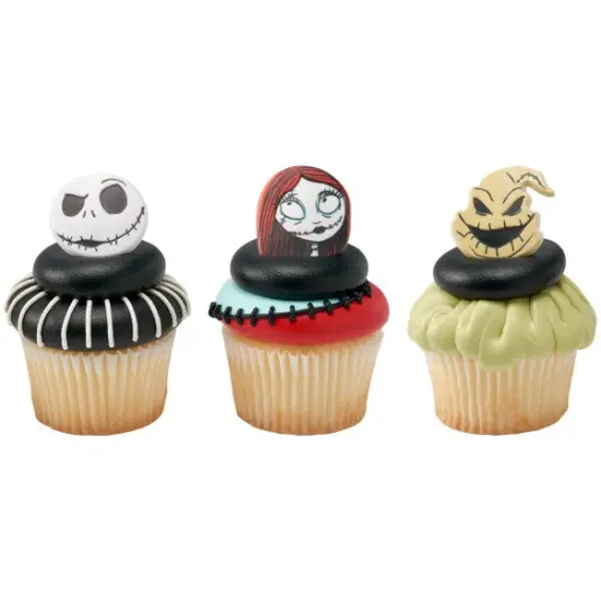 The Nightmare Before Christmas Jack, Sally, and Oogie Boogie Cupcake Rings, 12ct {5}
