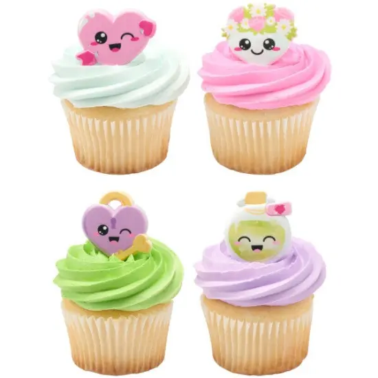 Valentine Cuties Cupcake Rings, 12ct {2}