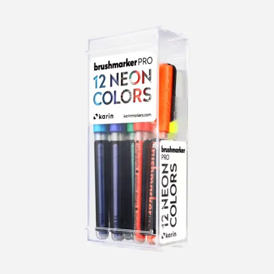 Brushmarker PRO 12 "Neon colors" set.. {1}