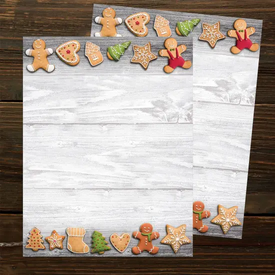 Great Papers! Holiday Cookies Holiday Letterhead, Invitations and Announcements, Printer Friendly, 8.5" x 11", 50 Pack {2}