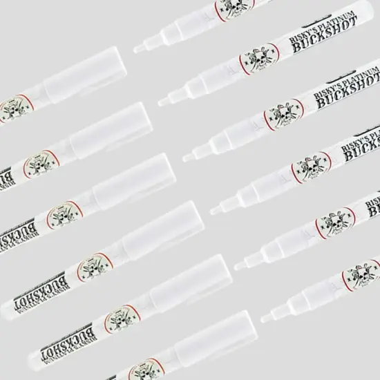 Risky's Tools of the Trade Platinum 1MM 6 Pack White Acrylic Paint Pens for Graffiti and Fine Art {4}