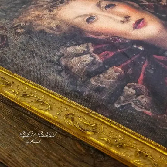 Fury (Queen of Hearts) Decoupage and Mixed Media (large) {3}