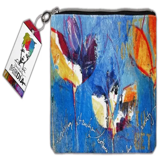 Dina Wakley Media Printed Pouch-6"X9" {1}