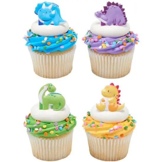 Cutsie Dinosaurs Cupcake Rings, 12ct {3}