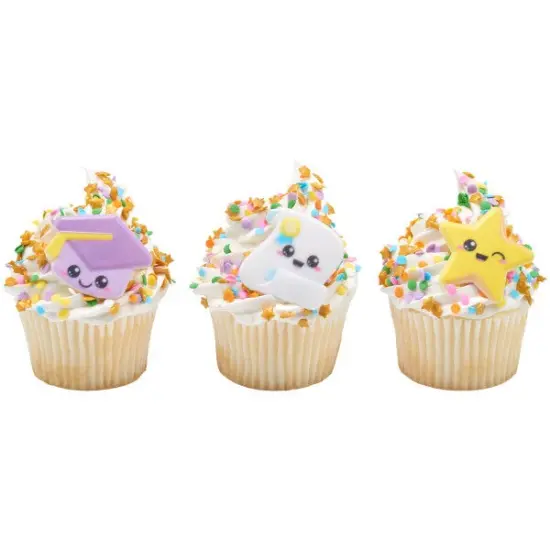 Graduation Characters Cupcake Rings, 12ct {3}