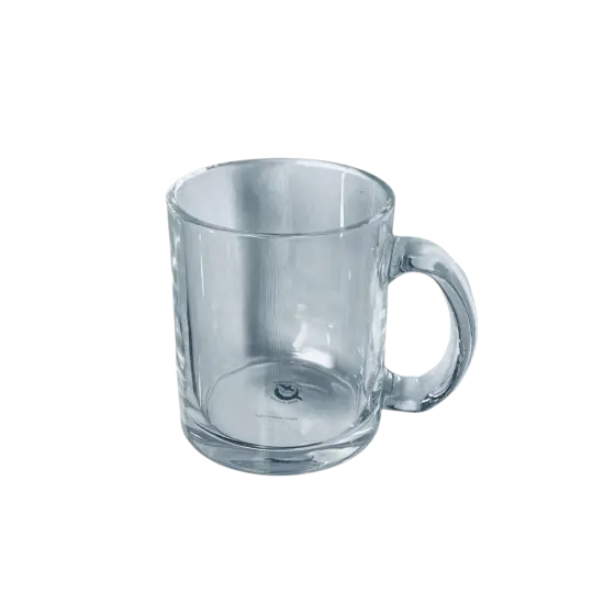 Sublimation 10 oz Premium CLEAR GLASS Mug, Orca Coating {1}