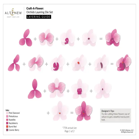 Craft-A-Flower: Orchids Layering Die Set {3}