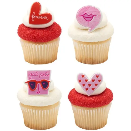 Gal Pals Cupcake Rings, 12ct {3}