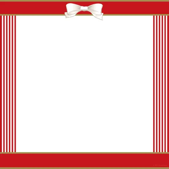 Great Papers! Red Ribbon Holiday Letterhead, Invitations and Announcements, Printer Friendly, 8.5"x11", 50 Pack {1}