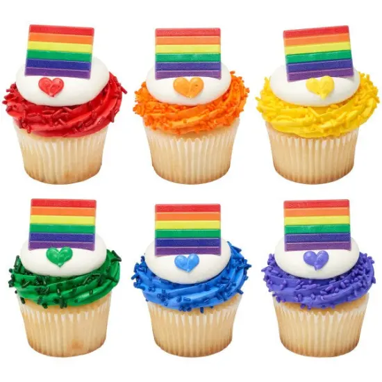 Pride Cupcake Rings, 12ct {4}