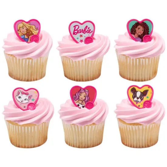 Barbie Be The Future Cupcake Rings, 12ct {2}